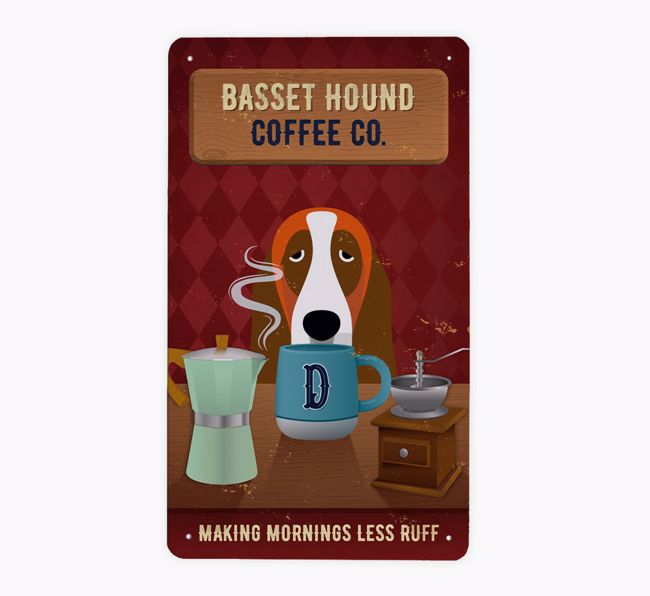 Dog Breed Coffee Co: Personalized {breedFullName} Metal Sign